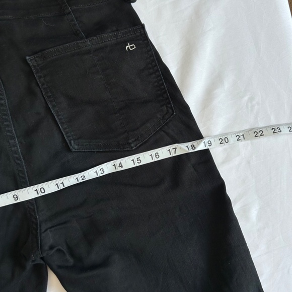 Rag & Bone Nina High-Rise Ankle Skinny Womens Sz 27 Jeans Black Exposed Zipper - Picture 12 of 13